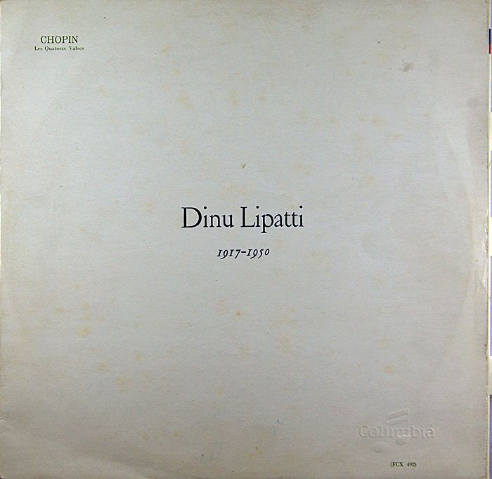 Dinu Lipatti  Chopin Les Quatorze Valses