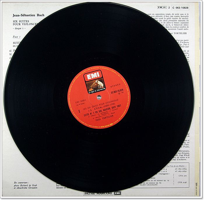 BACH SUITE POUR VIOLONCELLE SEUL DISQUE 1