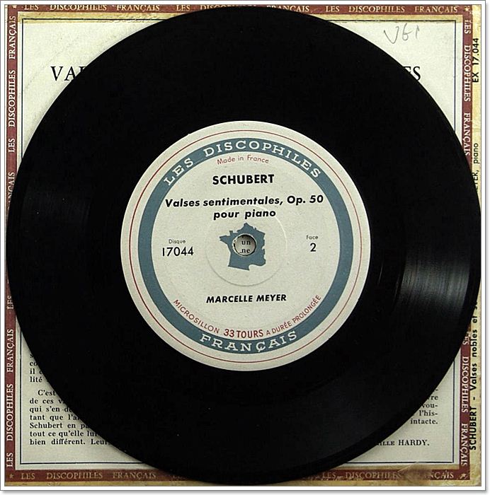 (7in) MARCELLE MEYER / SCHUBERT VALSES NOBLES ET SENTIMENTALES POUR PIANO