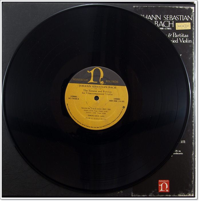 J.S. BACH THE SONATAS & PARTITAS FOR UNACCOMPANIED VIOLIN