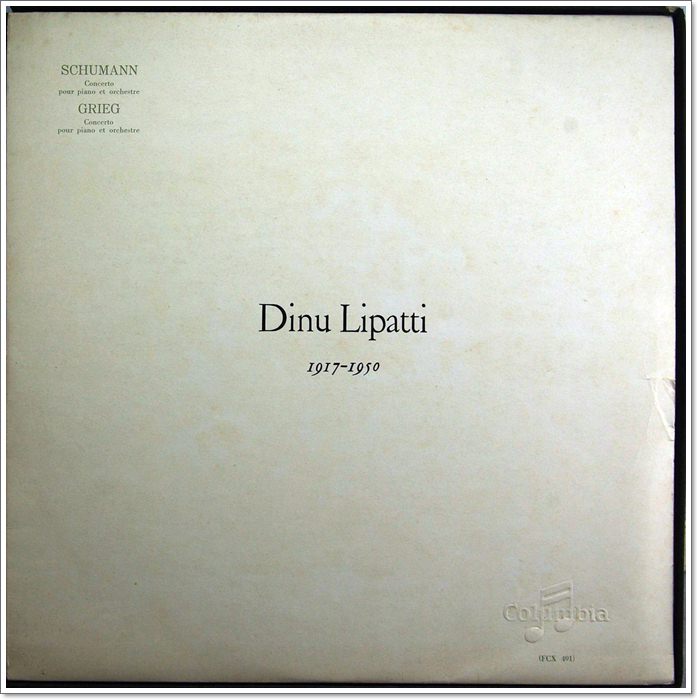 COLUMBIA FCX 491/95 - DINU LIPATTI 1917-1950 - 5LP BOX
