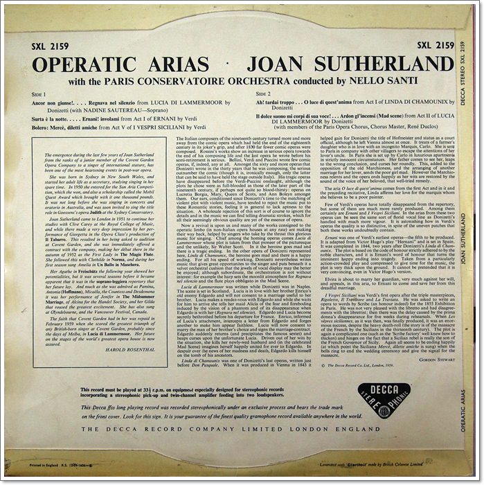 JOAN SUTHERLAND / NELLO SANTI 