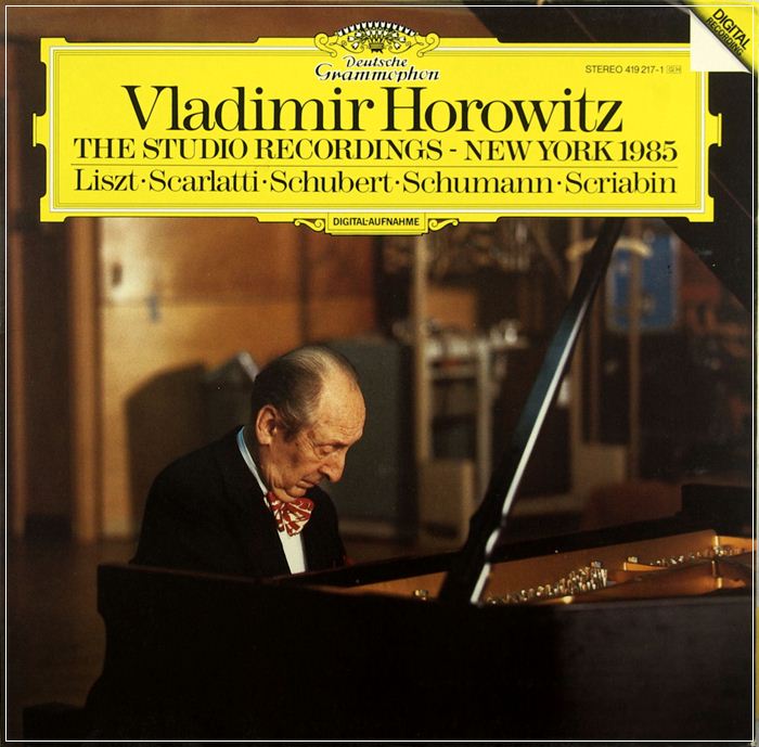 HOROWITZ THE STUDIO RECORDINGS NEW YORK 1985