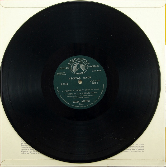 BACH RECITAL / VASSO DEVETZI :PIANO