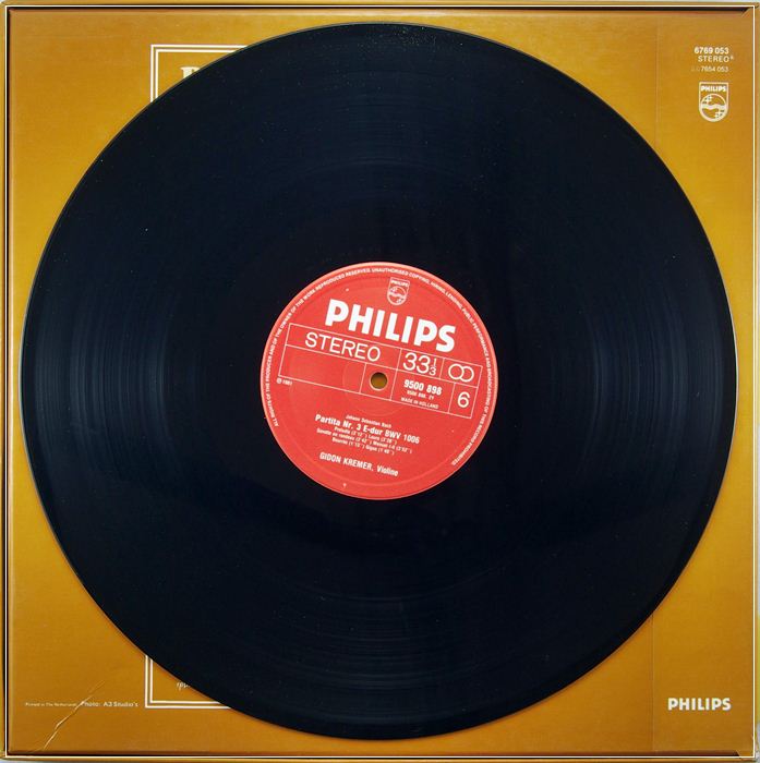 BACH 3SONATA 3 PARTITA FOR VIOLIN SOLO  BWV 1001-1006  GIDON KREMER