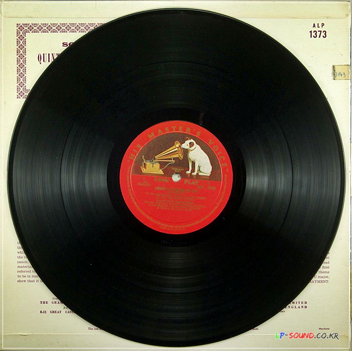 HMV ALP 1373 UK SCHUBERT QUINTET D956 QUINTETTO BOCCHERINI