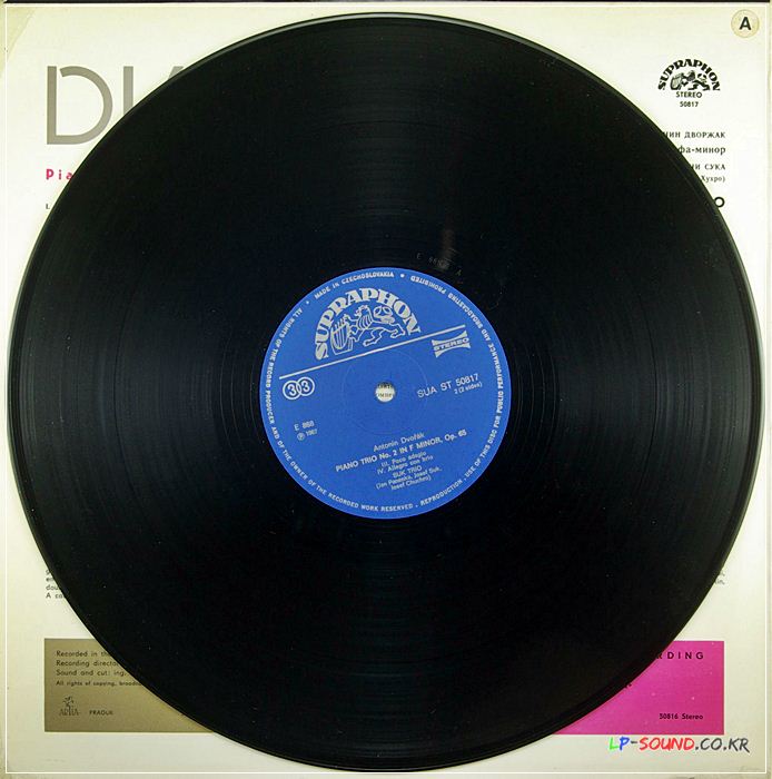 DVORAK PIANO TRIO No.2 OP.65 SUK TRIO SUPRAPHON STEREO