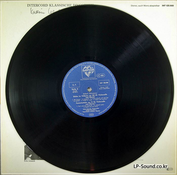 FELIX SCHMIDT CELLO SCHUBERT ARPEGGIONE SONATA SCHUMANN FIVE PIECES FANTASIA NM