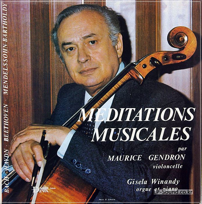 MAURICE GENDRON / CELLO RECITAL FRENCH DEVA
