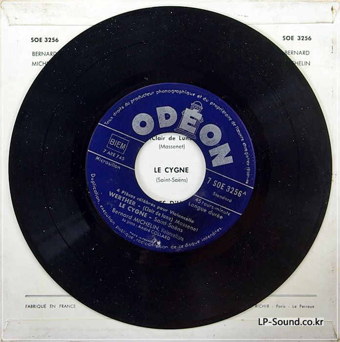 BERNARD MICHELIN CELLO A. COLLARD PIANO  FRENCH EP ODEON