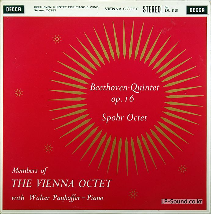 BEETHOVEN QUINTET SPOHR OCT LP WBG ED1 SXL 2158 SUPERB