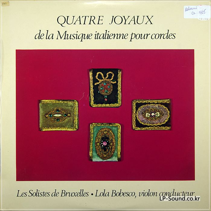 LOLA BOBESCO - QUATRE JOYAUX - ALPHA DB 143 C