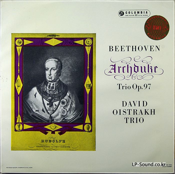 SAX 2352 ED1 B/S STEREO UK BEETHOVEN ARCHDUKE DAVID OISTRAKH TRIO NM