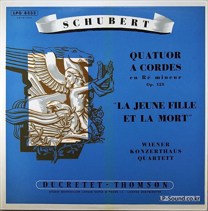 SCHUBERT QUATUOR / QUATUOR  / DUCRETET THOMSON / LPG 8333