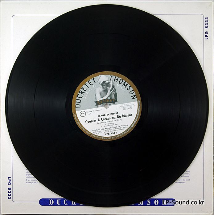 SCHUBERT QUATUOR / QUATUOR  / DUCRETET THOMSON / LPG 8333