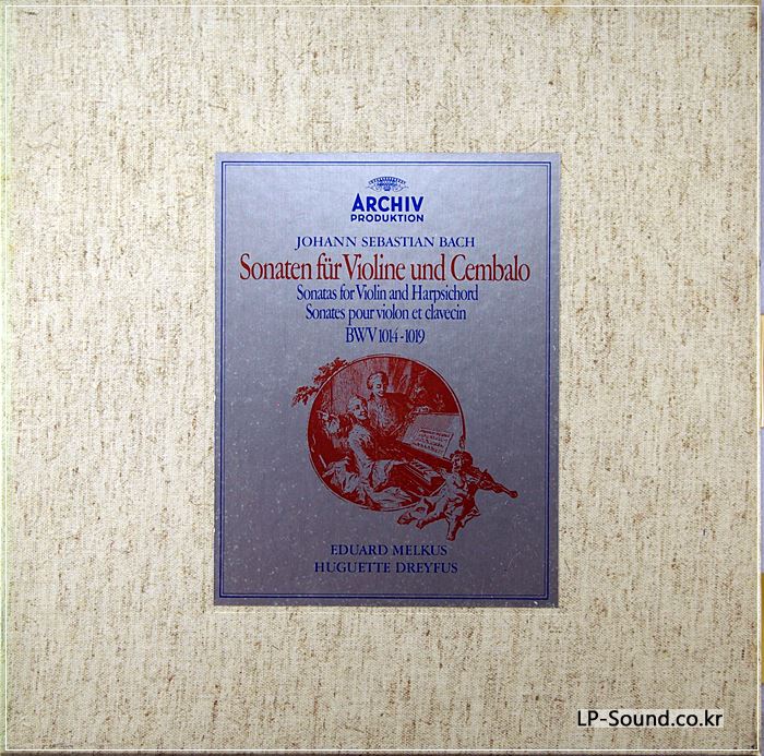 MELKUS - J S BACH SONATAS FOR VIOLIN AND PIANO - ARCHIV STEREO BOX