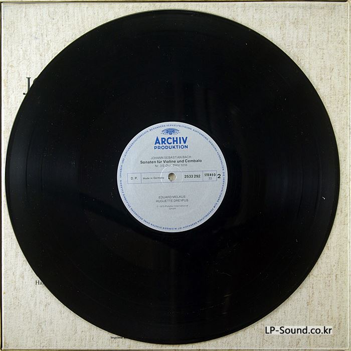 MELKUS - J S BACH SONATAS FOR VIOLIN AND PIANO - ARCHIV STEREO BOX