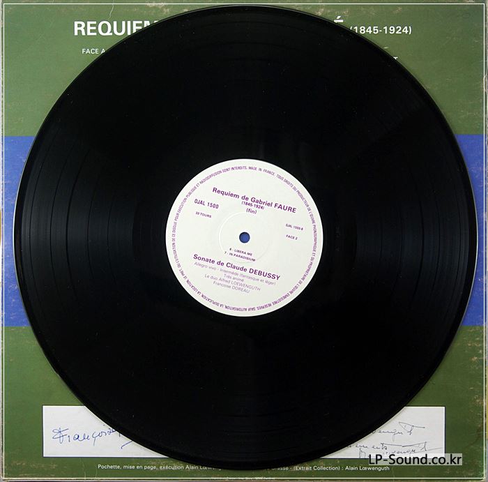 DEBUSSY : SONATE/ A. LOEWENGUTH VIOLIN- F. DOREAU PIANO LP OJAL STEREO.
