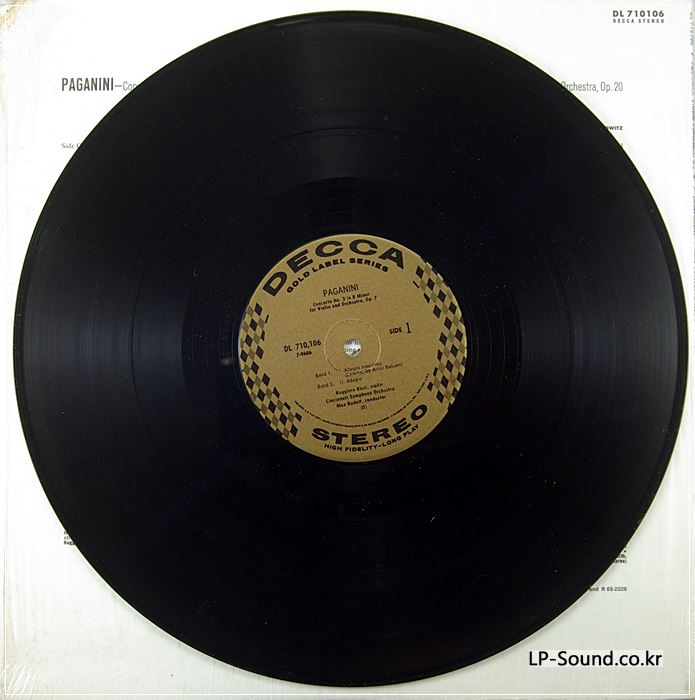 DECCA/US DL 710106 RICCI: PAGANINI, SAINT-SAENS VIOLIN CONCERTOS
