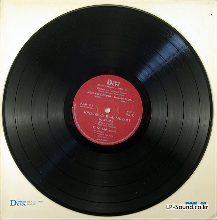 LOEWENGUTH DOREAU MOZART SONATAS PIANO RARE FAR 01 LP
