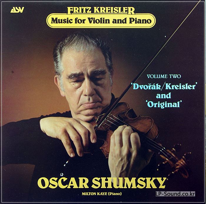 ASV ALH 951 1ST UK  OSCAR SHUMSKY - KREISLER MUSIC FOR VIOLIN VOL 2