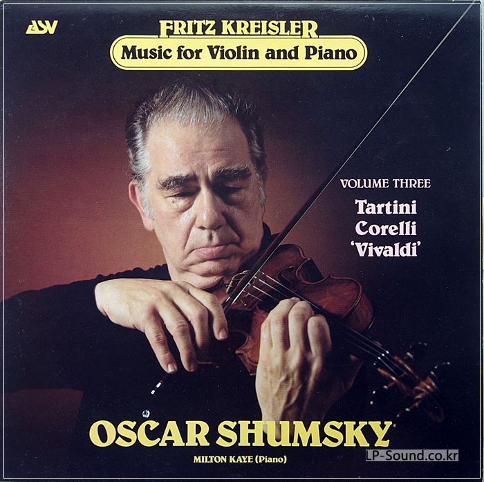 ASV ALH 959 1ST UK  OSCAR SHUMSKY - KREISLER MUSIC FOR VIOLIN VOL3