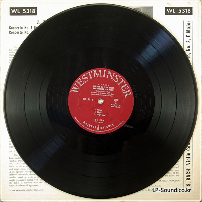 J.S. BACH CONCERTO NO.1/2 FOR VIOLOIN AND ORCHESTRA, WALTER BARYLLI