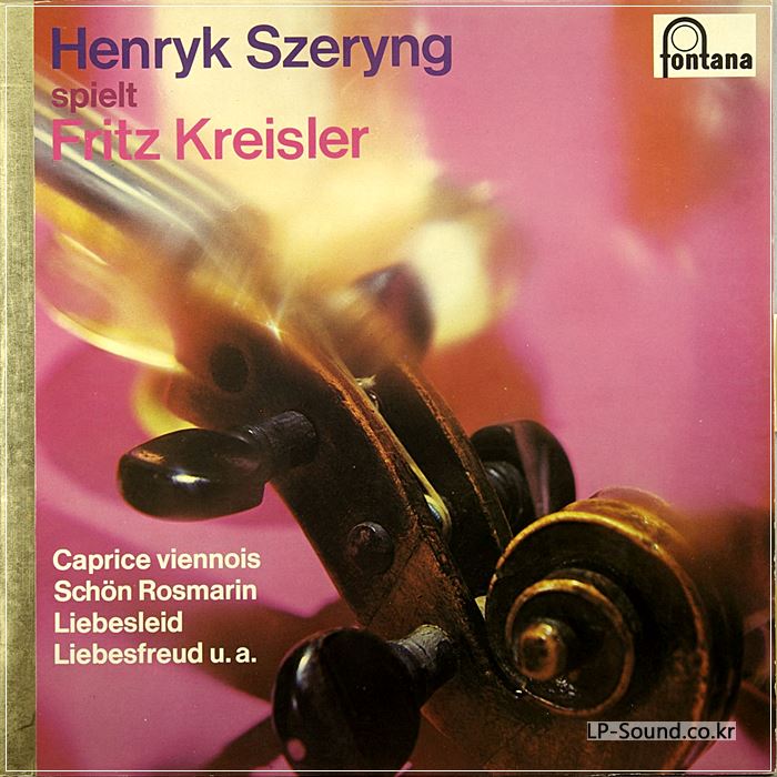 SZERYNG/KREISLER/VIOLIN RECITAL
