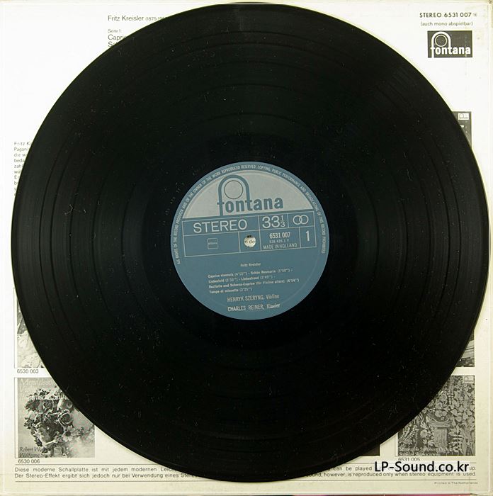 SZERYNG/KREISLER/VIOLIN RECITAL