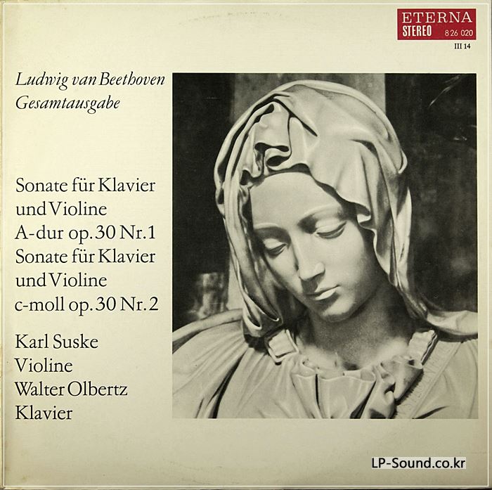 KARL SUSKE VIOLIN WALTER OLBERTZ PIANO BEETHOVEN SONATA GDR ETERNA STEREO