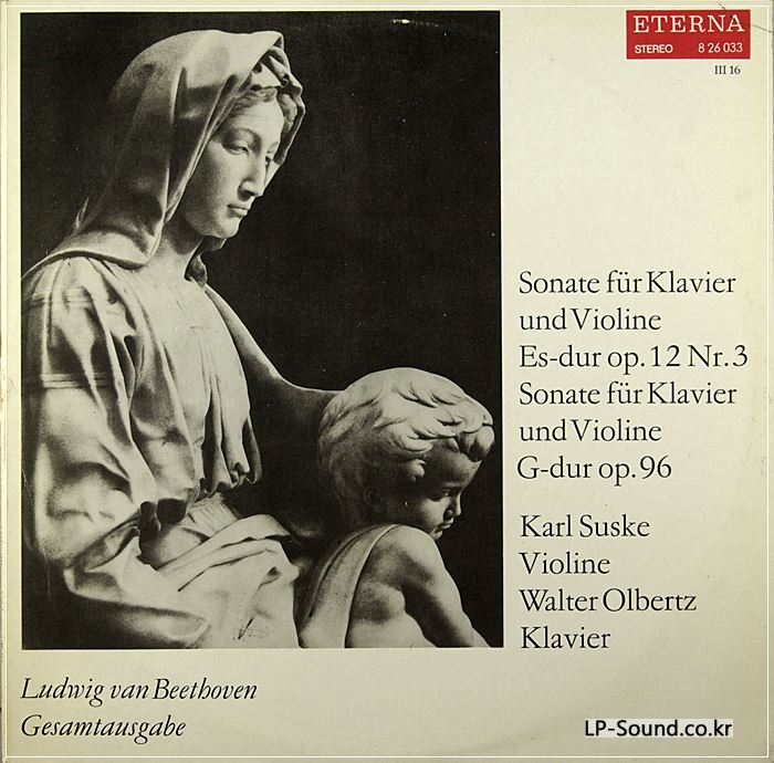KARL SUSKE VIOLIN WALTER OLBERTZ PIANO BEETHOVEN SONATA GDR ETERNA