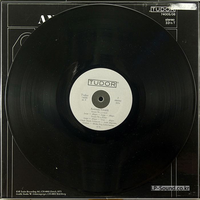 CLAUDE STARCK VIVALDI COMPLELET CELLO SONATA AHLGRIMM 2 LP BOX RARE