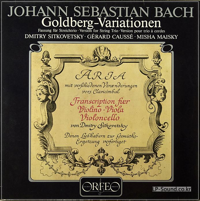 * BACH GOLBERG VARIATIONS SITKOVETSKY MAISKY CAUSSE
