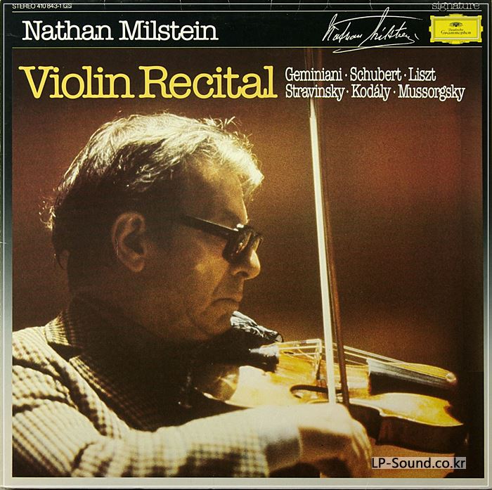 DGG 410 843-1 NATHAN MILSTEIN VIOLIN RECITAL NM GER-84