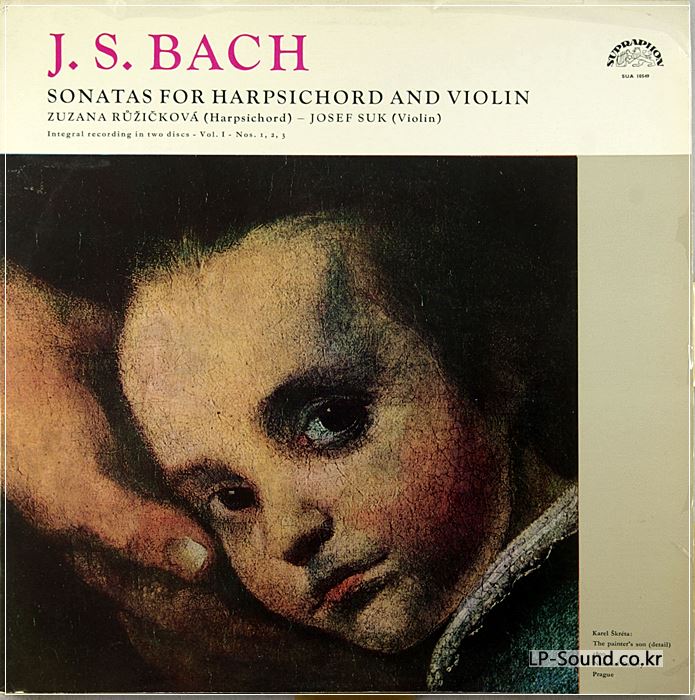 SUK VIOLIN RUZICKOVA BACH COMPLETE SONATAS ORIGINAL 2LP CZECH SUPRAPHON