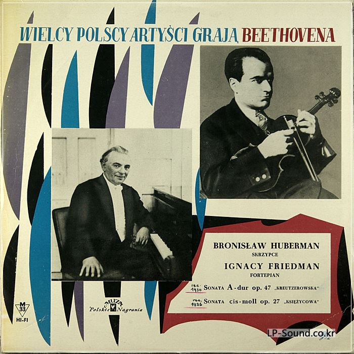 BRONISLAW HUBERMAN - IGNACY FRIEDMAN / BEETHOVEN / MUZA