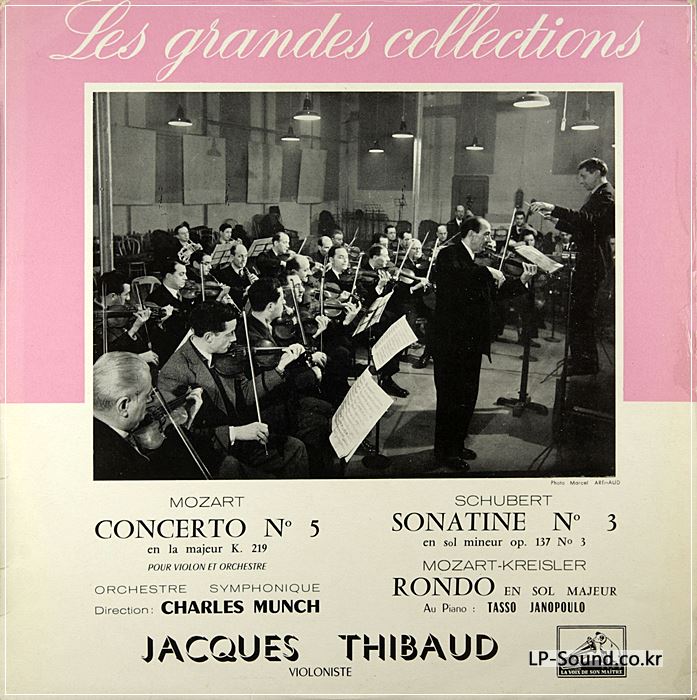 THIBAUD MOZART SCHUBER VDSM FJLP 5015 50'S FRANCE LP