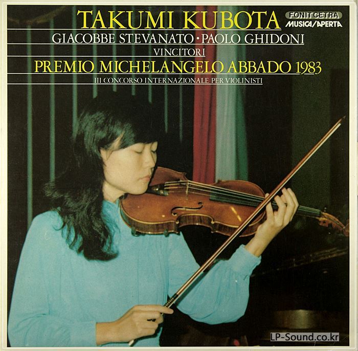 TAKUMI KUBOTA GIACOBBE STEVANOTO .PAOLO GHIDONI  PREMIO M. ABBADO 1983