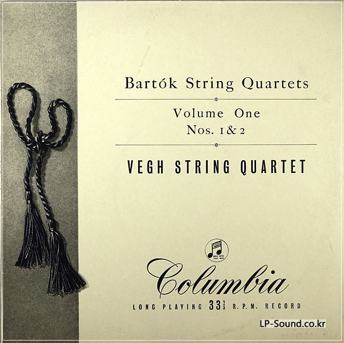 VEGH BARTOK STRING QUARTETS COLUMBIA 33CX 1245/67/85