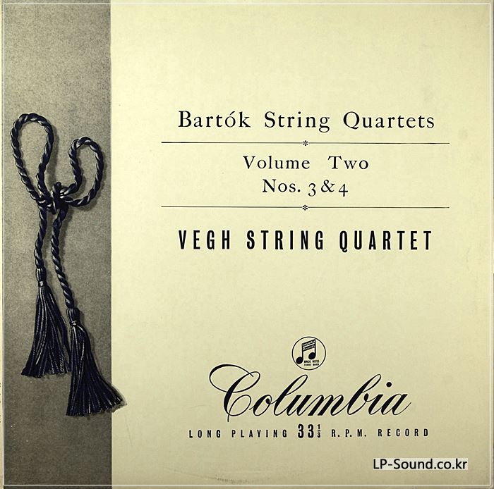 VEGH BARTOK STRING QUARTETS COLUMBIA 33CX 1245/67/85