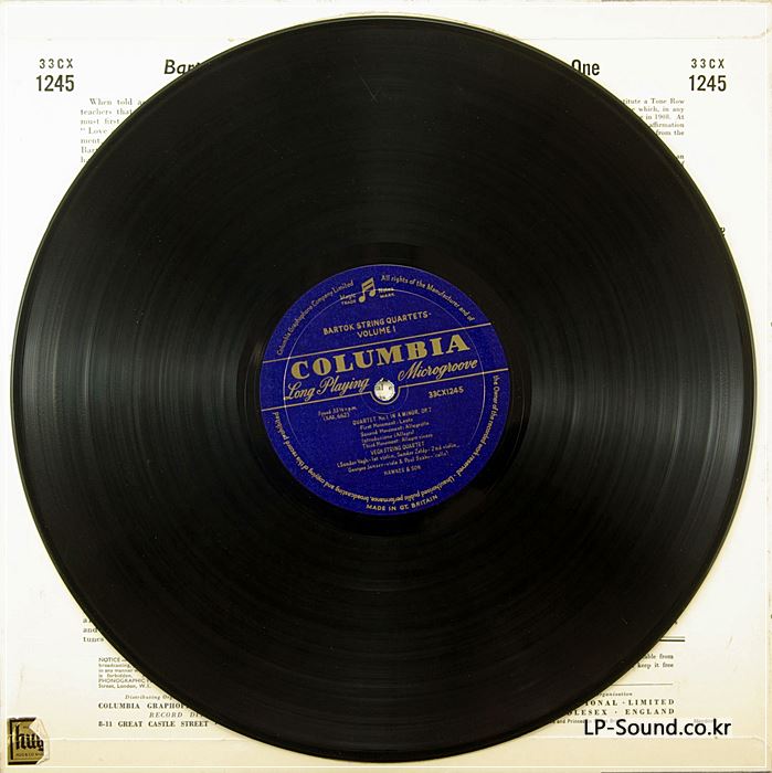 VEGH BARTOK STRING QUARTETS COLUMBIA 33CX 1245/67/85