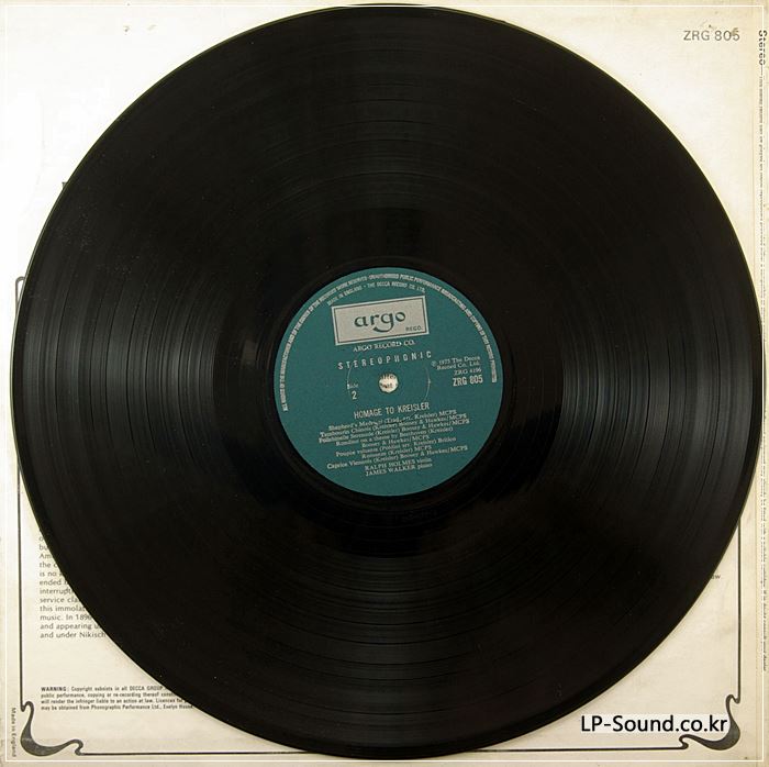 HOMAGE TO KREISLER *RALPH HOLMES / JAMES WALKER