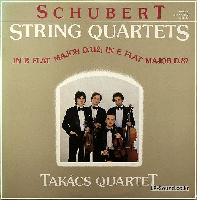 TAKACS QUARTET, SCHUBERT STRING QUARTETS  STEREO SLPX