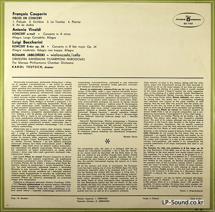 RARE ROMAN JABLONSKI COUPERIN  MUZA STEREO SX1147  POLAND