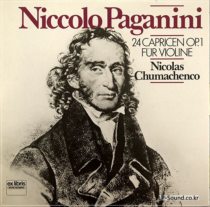 NICOLAS CHUMACHENCO - PAGANINI 24 CAPRICEN OP.1  EX LIBRIS 2xLP