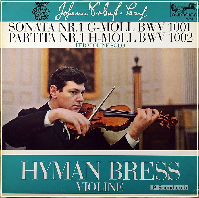 BACH - SONATAS & PARTITAS FOR SOLO VIOLIN - HYMANN BRESS
