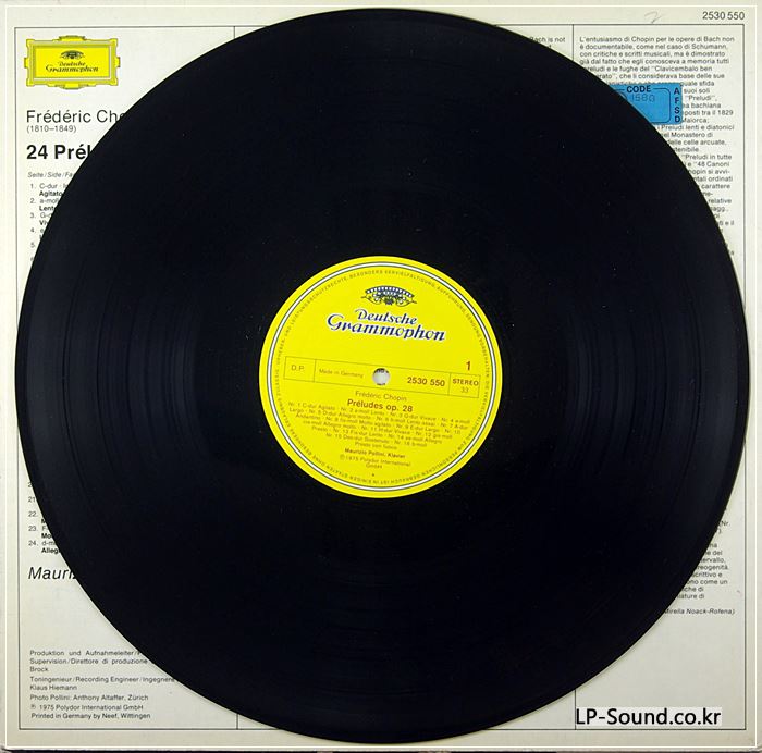 CHOPIN - 24 PRELUDES - MAURIZIO POLLINI, PIANO