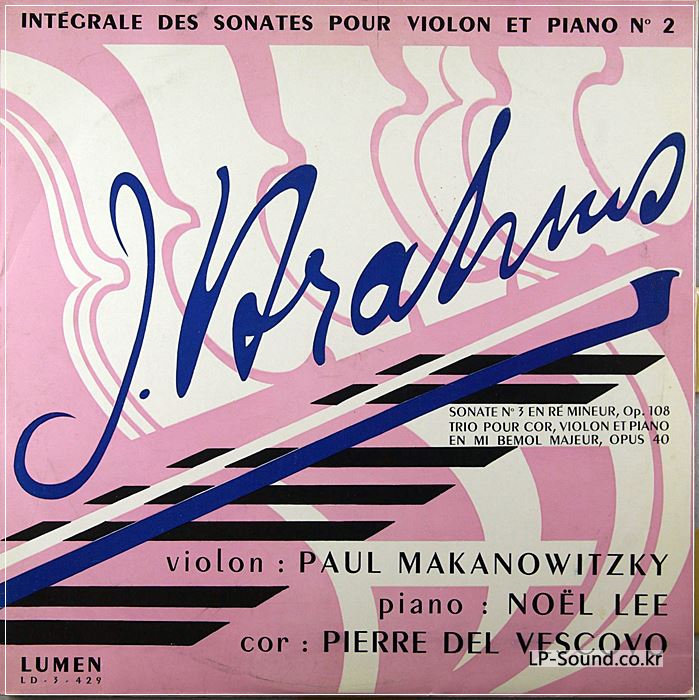 PAUL MAKANOWITZKY - NOEL LEE / BRAHMS / LUMEN LD 3-428/9 2LP