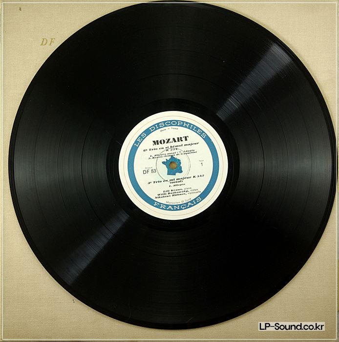 TRIOS DE MOZART  - KRAUS BOSKOVSKY HUBNER  DISCOPHILES FRANCAIS DF 83