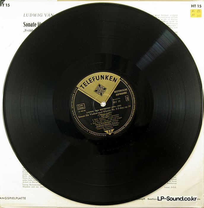 KULENKAMPFF BEETHOVEN VIOLIN SONATAS TELEFUNKEN HT 15